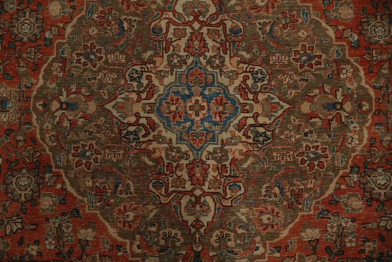 Intricately Designed Handmade Area Rug 9x13 for Timeless Elegance Orange Carpet gallery