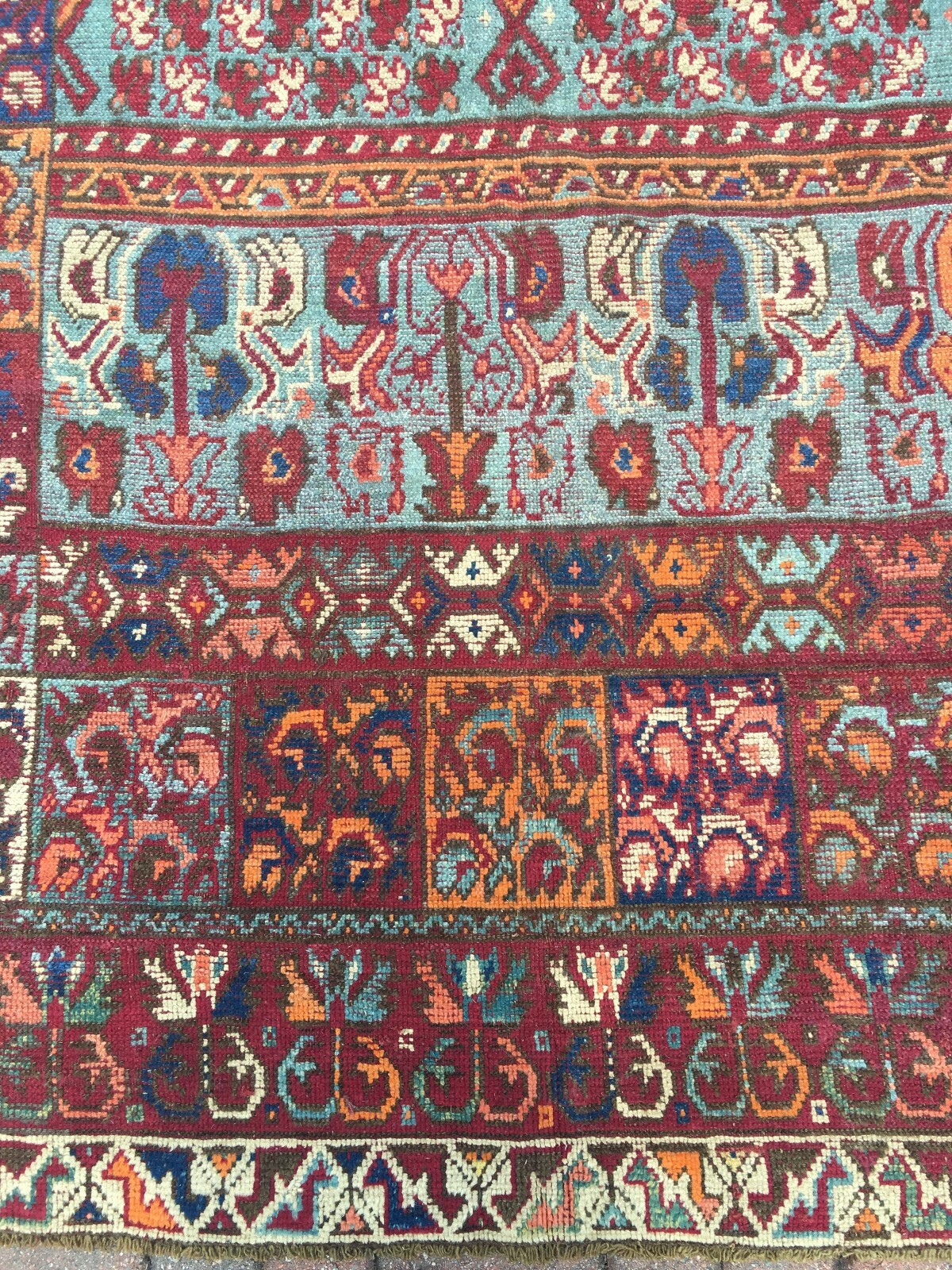 Antique Moroccan Rabat gallery size Carpet 5'5"x15'5" c. late 19th cent. gallery