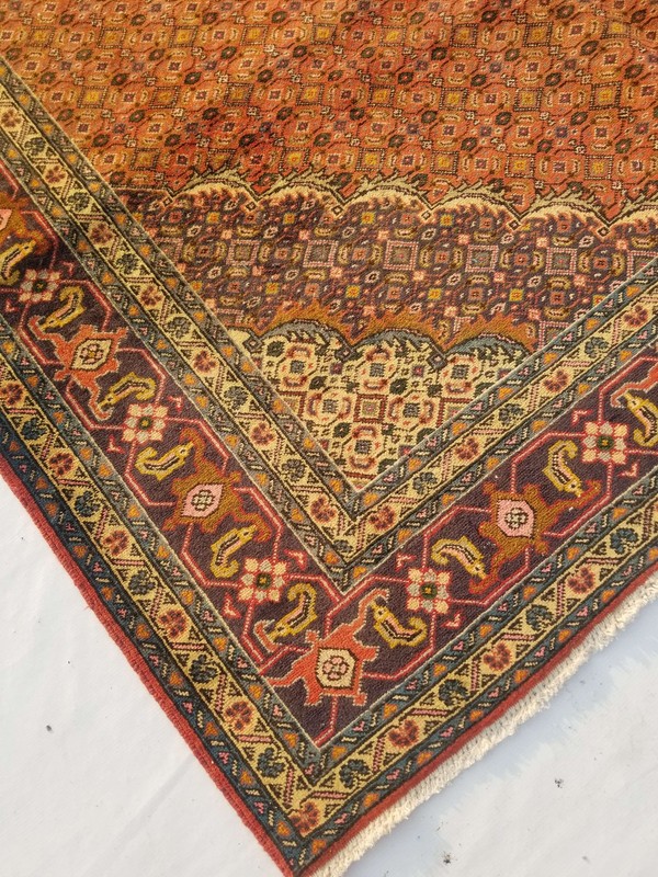 Vintage Distressed Hand Made Traditional Oriental Wool Multicolor Rug 288x194cm gallery