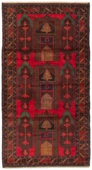 Vintage Hand-Knotted Area Rug 3’5″ x 6’6″ Traditional Oriental Wool Carpet