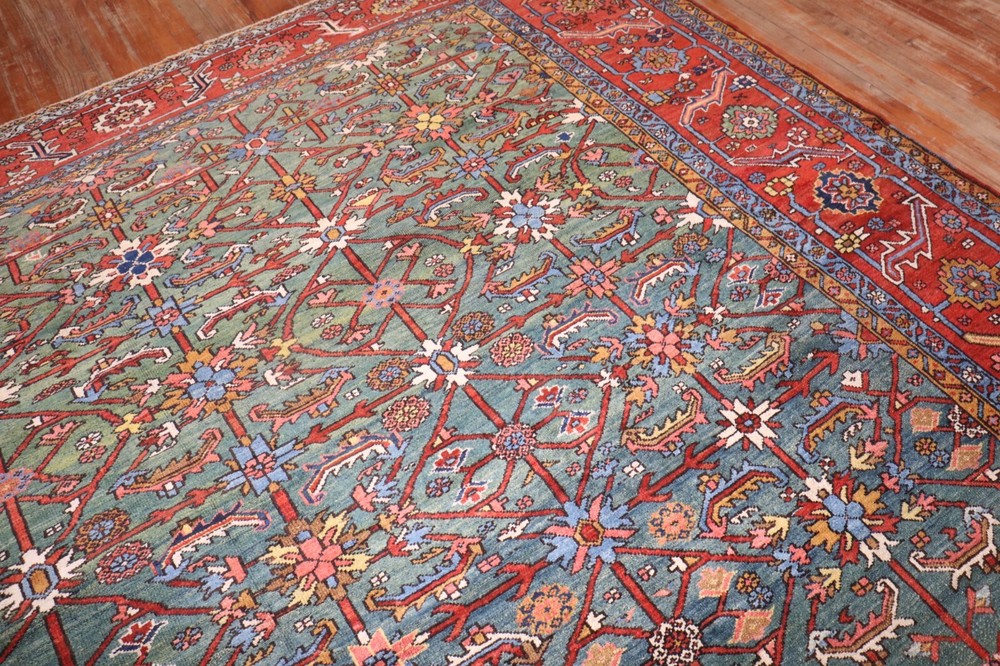 Antique Green Karajeh Rug 11'x15'