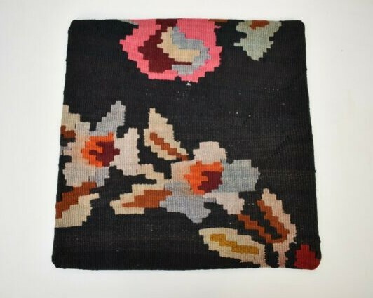 Vintage Anatolian Home Decor Kilim Pillow Cover 17'' x 17'' Kilim Pillow Cover