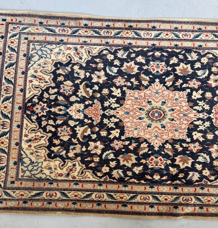 VINTAGE KARAJEH SOUTHWEST PERSIAN GEOMETRIC RUG 6' 5" X 3' 7" gallery