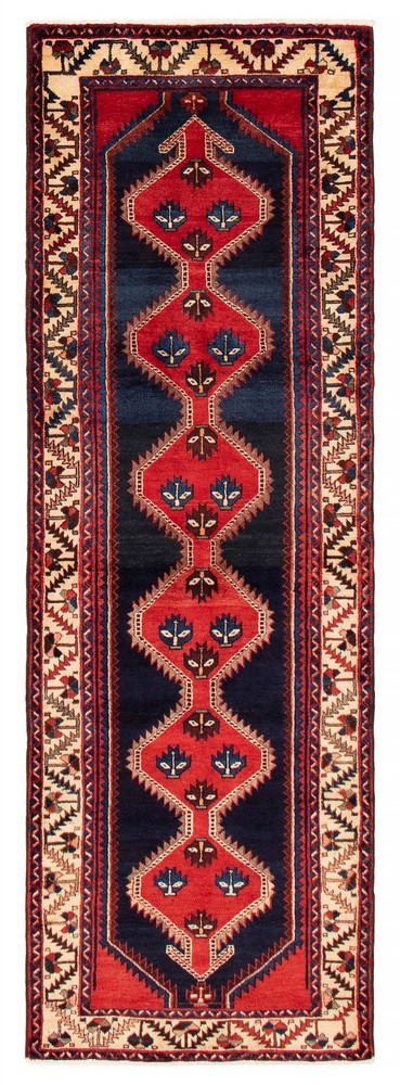 3'2" x 9'5" Vintage Hand-knotted Runner Rug Traditional Oriental Wool Carpet