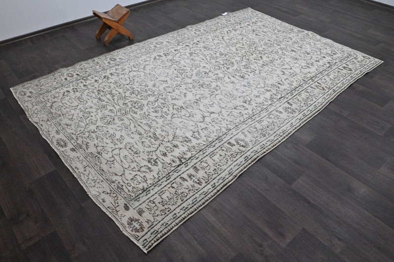 Oushak Turkish Vintage Rug 6x9 Kilim Rug Anatolian Handmade Boho Decor BEIGE gallery