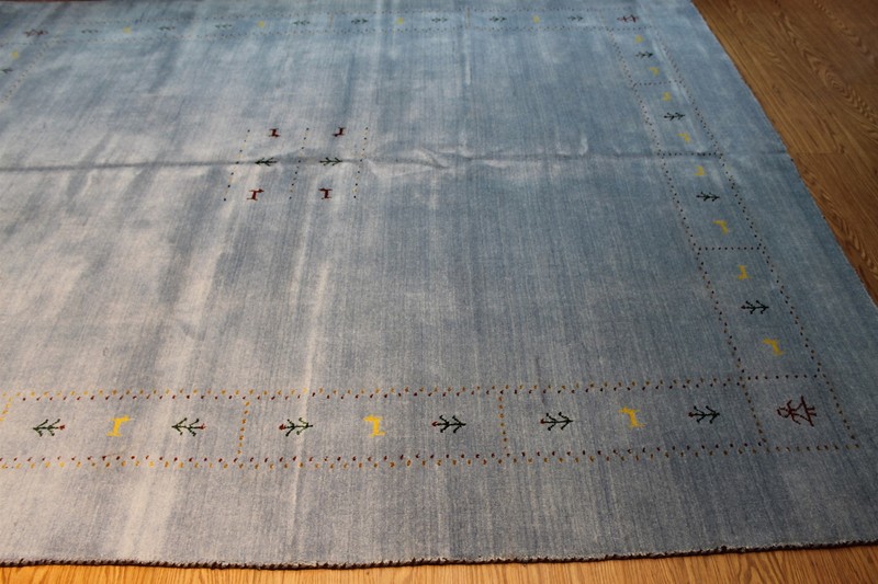 8X10 ft. Blue Color Gabbeh Design Made out of NATURAL WOOL 8' X 10' AREA RUG gallery