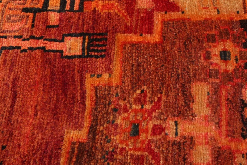 Vintage 4'2" x 7'1" Traditional Hand Knotted Vegetable Dye Wool Area Rug gallery