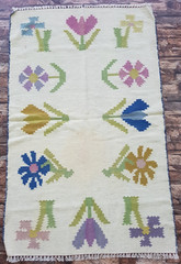 Vintage Handmade Traditional Epic Scandinavian Kilim Floor Rug Carpet 146×90 cm