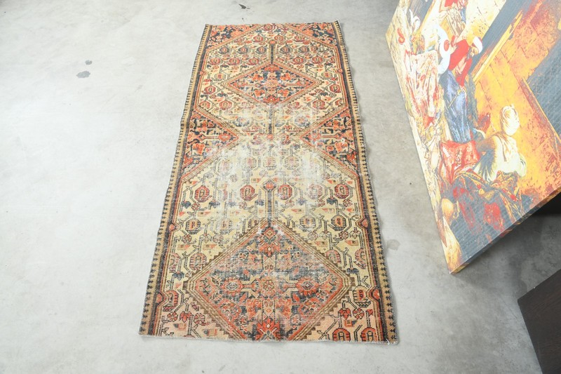 vintage small rug hand made oushak turkish runner rug 2x5 oriental carpet 893 gallery