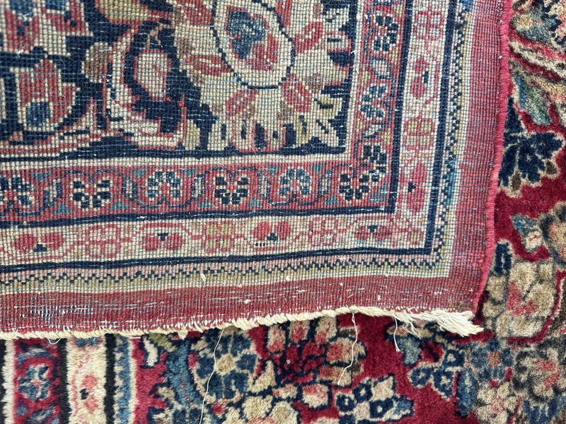 Antique Pearsan Boho Handmade Oriental Rug Allover Design 7’10”x9’11” gallery