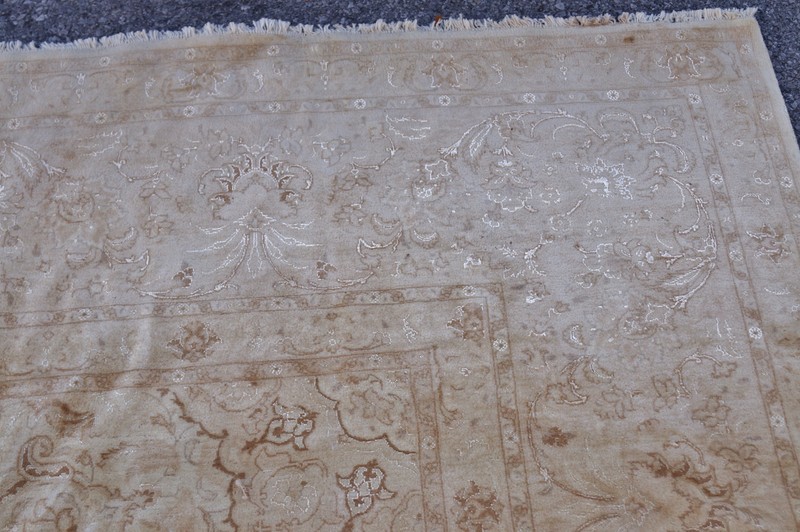 10x14ft Antique Handmade Washed out American Rug 60 Raj KPSI 400 gallery