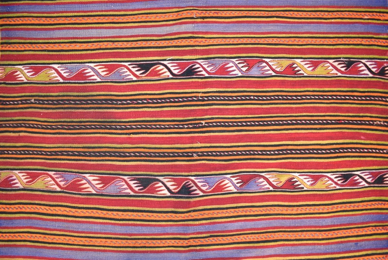 Turkish Kilim Rug 5'x12' Handwoven Sivas Vintage Natural Wool Kilim 153x370cm gallery