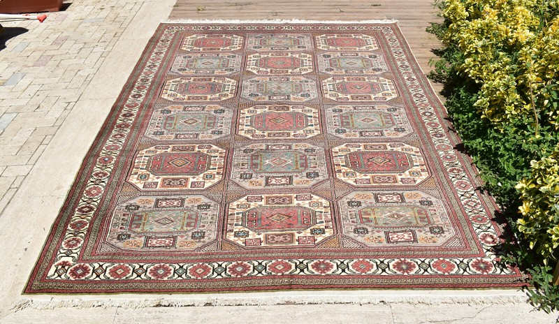 Turkish Rug 78''x115'' Bunyan Carpet Vintage 200x293cm Oriental Decor Rug 6x9 gallery