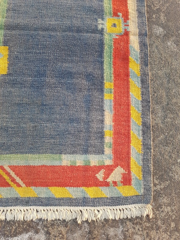 Vintage Traditional Handmade Beautiful Scandinavian Floor Rug Carpet 166x95 cm gallery