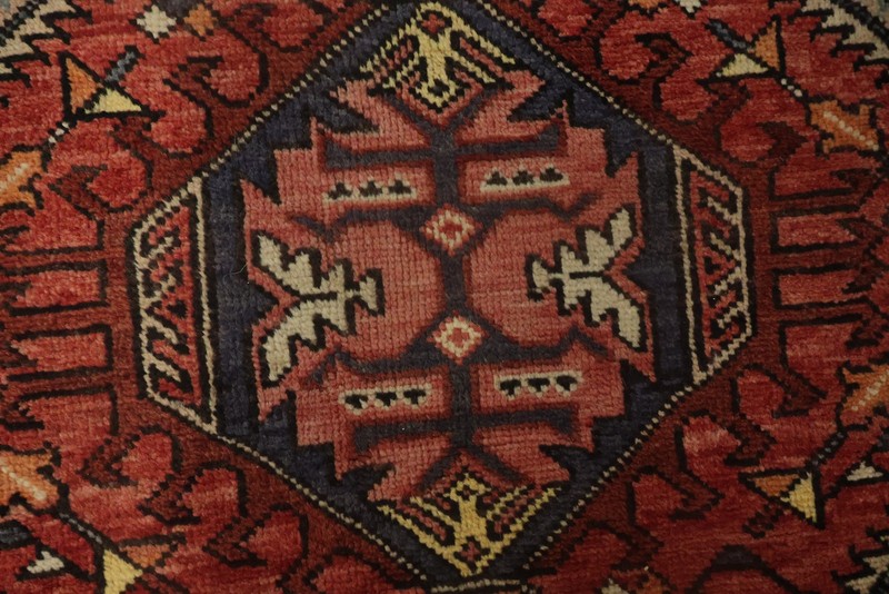 Traditional Runner Rug Handmade Wool with Intricate Patterns and Warm Hues 4x13 gallery