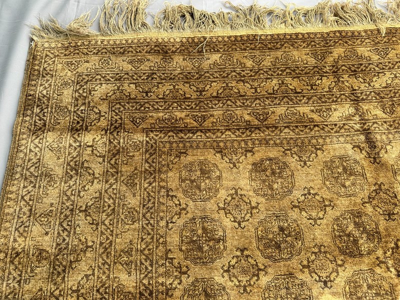 6.7x8.6 Afghan Turkmen Bukhara Oriental Vintage Brown Tribal Living Room Rug gallery