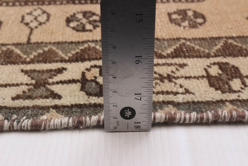 Vintage Hand-knotted Runner Rug 3'5" x 9'8" Traditional Oriental Wool Carpet gallery
