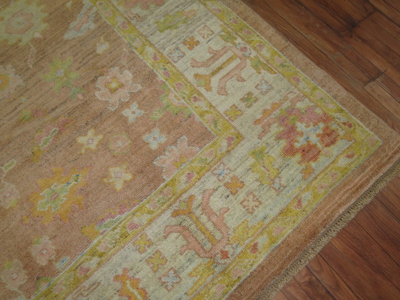 Modern Turkish Oushak Ushak Rug Size 8'4''x11'2'' gallery