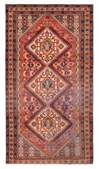 Vintage Traditional Hand-Knotted Area Rug 5’3″ x 9’10” Oriental Wool Carpet