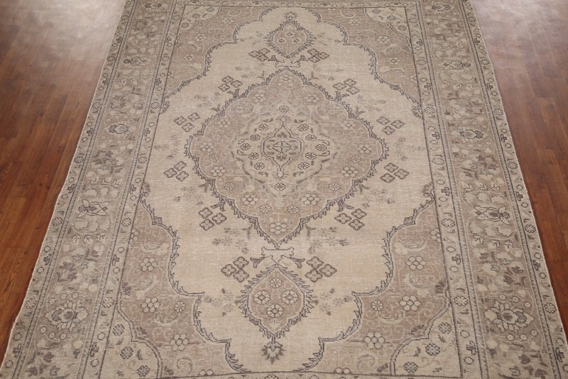 Beige/ Brown Handmade Area Rug 7x10 Medallion Traditional Home Decor Classic Rug gallery