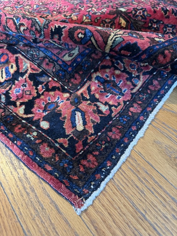Unbelievably High Quality Velvety Antique Sarouk C.1920 Mint Condition 6’6x4’4 gallery