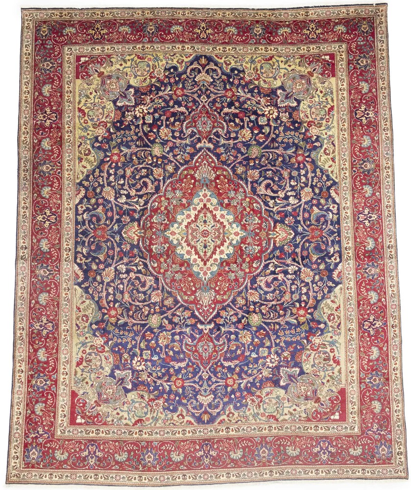 10x12'5 ft Semi-Antique Handmade Floral Vintage Area Rug Oriental Decor Carpet