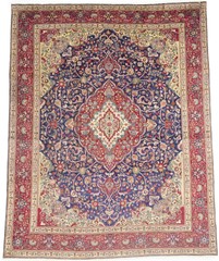 10×12’5 ft Semi-Antique Handmade Floral Vintage Area Rug Oriental Decor Carpet
