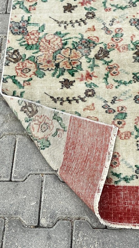 Turkish Runner Rug, 2x10 ft Floral Red Rug, Rug For Hallway, Vintage Runner Rug gallery