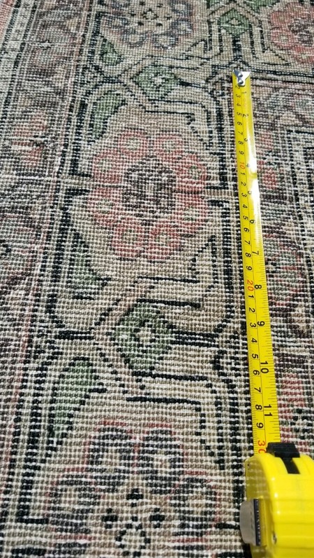 Beautiful Vintage 1950-1960sNatural Dye Wool Pile Rug from Cappadocia 3’x 6’2” gallery