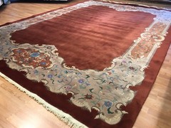 Natural Nichols – 1920s Antique Chinese Rug – Art Deco Carpet – 9.10 x 13.8 ft