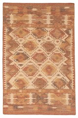 Vintage Hand Woven Area Rug 5’0″ x 7’8″ Traditional Wool Oriental Carpet