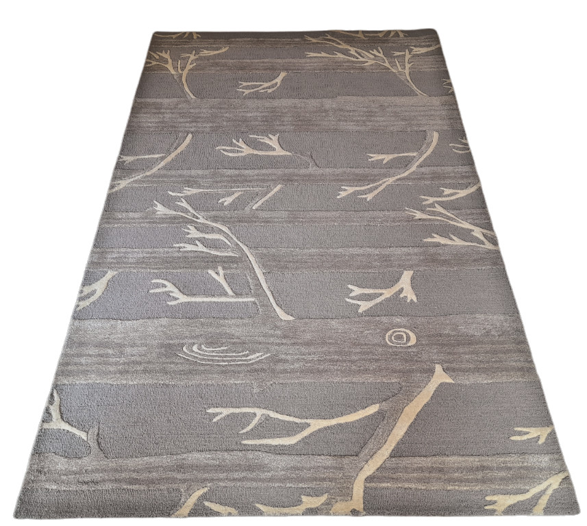 Baige Handmade High Quality Carpet 100% Wool Area Rug Modern Area Rug