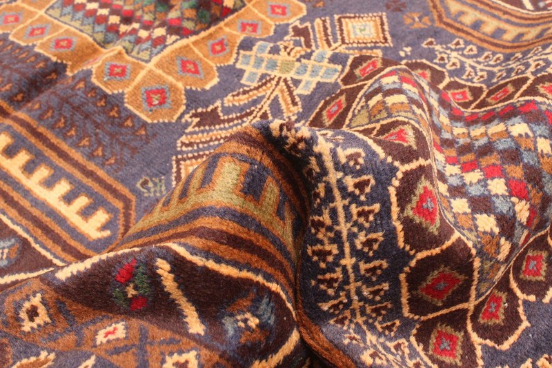 Vintage Hand-Knotted Area Rug 3'3" x 6'3" Traditional Oriental Wool Carpet gallery