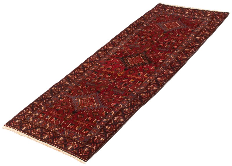 3'6" x 9'4" Vintage Hand-knotted Runner Rug Traditional Oriental Wool Carpet gallery
