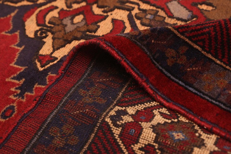 Vintage Hand-Knotted Area Rug 4'2" x 6'0" Traditional Wool Carpet gallery
