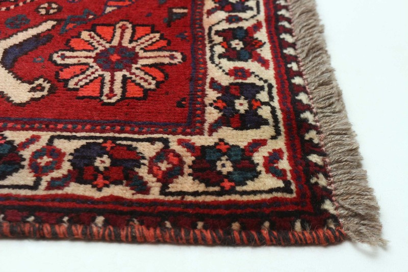Vintage Geometric Area Rug 3'4" x 5'2" Traditional Hand-Knotted Wool Carpet gallery