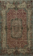 Anatolian Turkish Area Rug 7×9 Ft Hand-Knotted Medallion Vintage Wool Carpet
