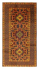 Vintage Hand-Knotted Area Rug 3’5″ x 6’4″ Traditional Wool Carpet