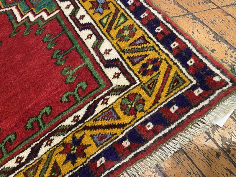 Antique 1940-1950's Wool Pile Muted Natural Dye Cappadocia Prayer Rug 2’5”x4’ft gallery