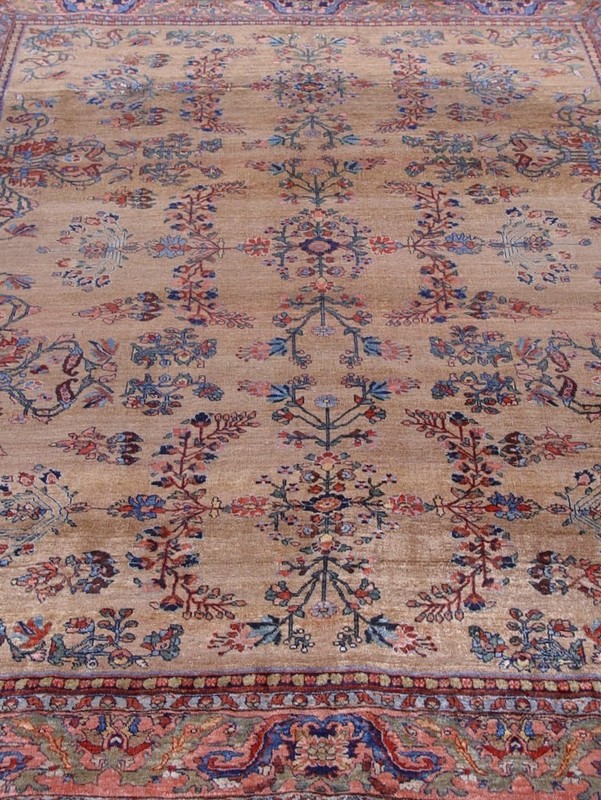Rare Antique Bijarr Hand Knotted Wool Kurdish Camel Hair Oriental Rug 9' x 12' gallery
