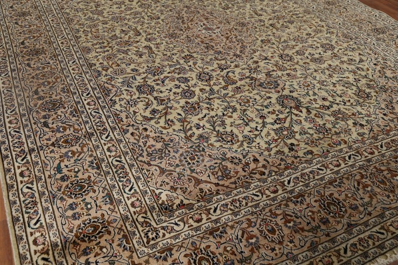 Traditional Green Area Rug 10x12 Hand-knotted Wool Floral Vintage Carpet gallery