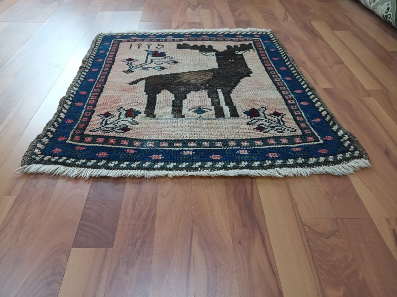 Vintage Turkish Oushak Rug 3x3 Handmade Wool Anatolian Carpet Boho Tribal Rug ğ gallery