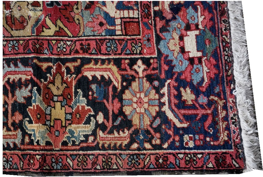 An Antique Decorative 8' x 11' Genuine HerizArea Rug Circa 1920 $2,999,99 gallery