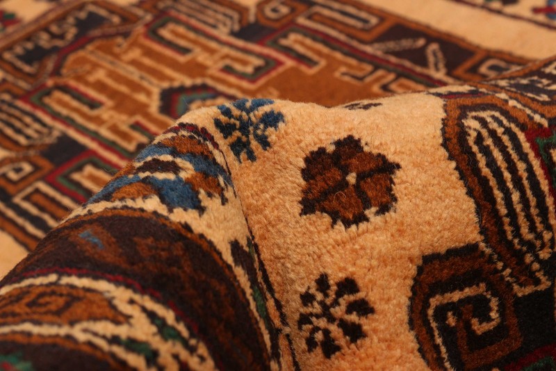 Vintage Hand-Knotted Area Rug 3'4" x 5'6" Traditional Oriental Wool Carpet gallery