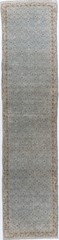 Antique Blue Hand Knotted Oriental Runner One of a Pair 3’3 X 15’8 E25368