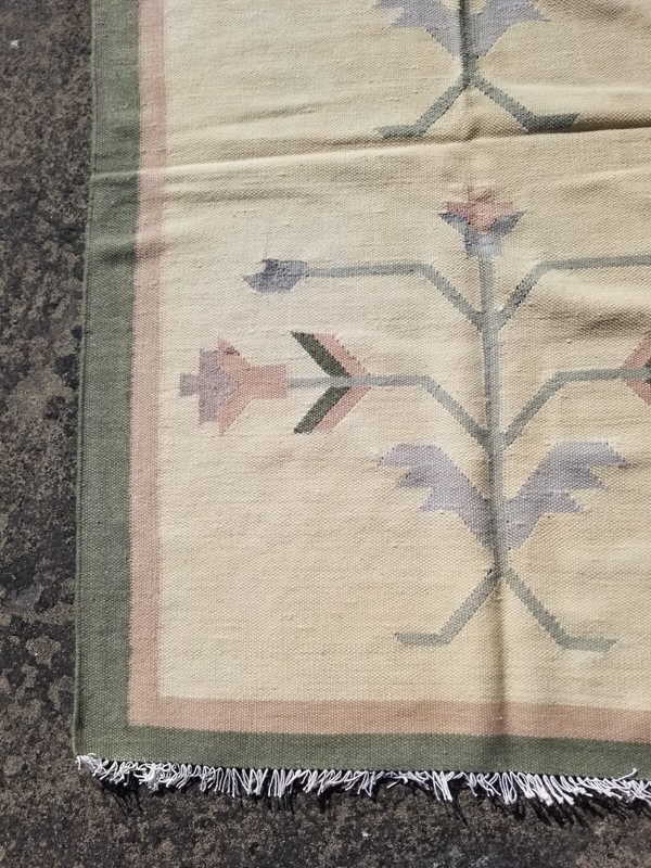 Vintage Traditional Handmade Beautiful Turkish Kilim Floor Rug Carpet 166x112 cm gallery