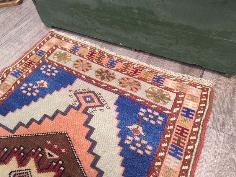 Natural Wool Area Carpet, 2.2 x 3.9 ft, Bath Rug, Rug For Entry, Handmade Rug gallery
