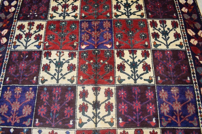 Rug. Vintage Hand Knotted Wool Area Rug Semi Antique Oriental Carpet 5'6 x 10'3 gallery