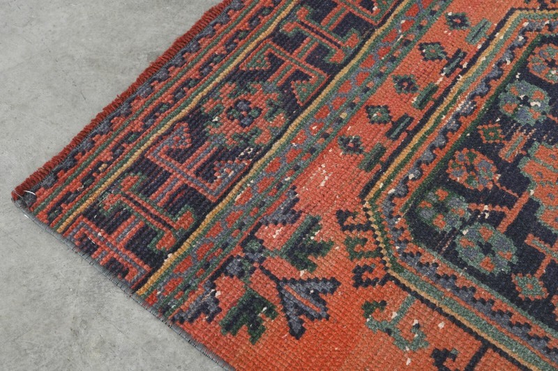 3x11 turkish area runner rug, hand-knotted vintage oushak rug, boho decor, 06 gallery