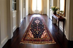 Vintage Carpet. Semi-Antique Handmade Oriental Wool Runner Vase Rug 3’5 x 9’4